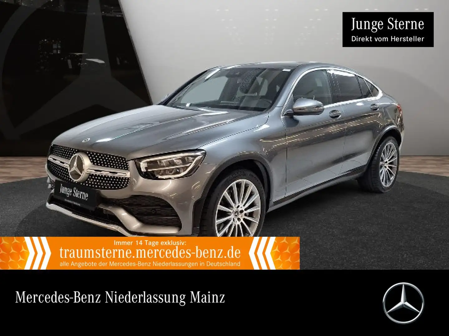Mercedes-Benz GLC 200 Coupé 4M AMG+AHK+LED+KAMERA+KEYLESS+9G Grau - 1