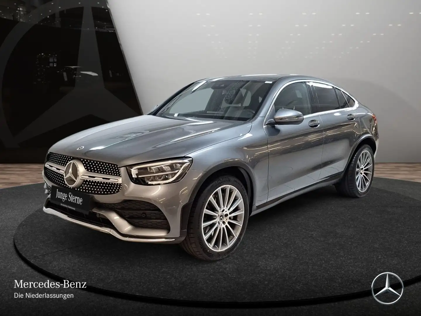Mercedes-Benz GLC 200 Coupé 4M AMG+AHK+LED+KAMERA+KEYLESS+9G Grau - 2