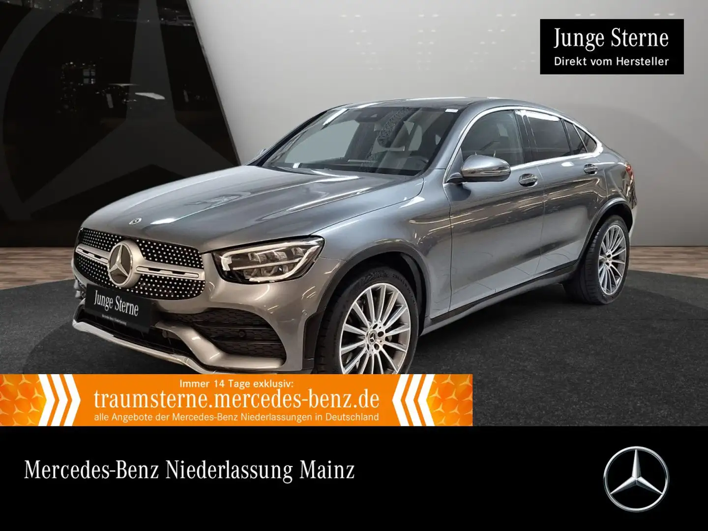Mercedes-Benz GLC 200 Coupé 4M AMG+AHK+LED+KAMERA+KEYLESS+9G Grau - 1