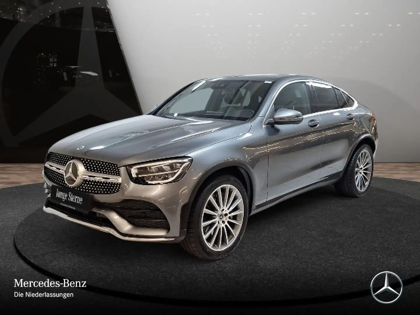 Mercedes-Benz GLC 200 Coupé 4M AMG+AHK+LED+KAMERA+KEYLESS+9G Grau - 2