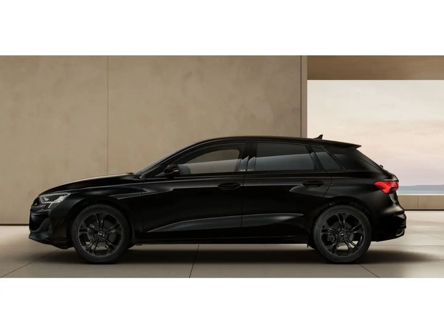 Audi A3 Sportback advanced 30 TFSI 85116 kWPS UPE 41.305,- Zwart - 2