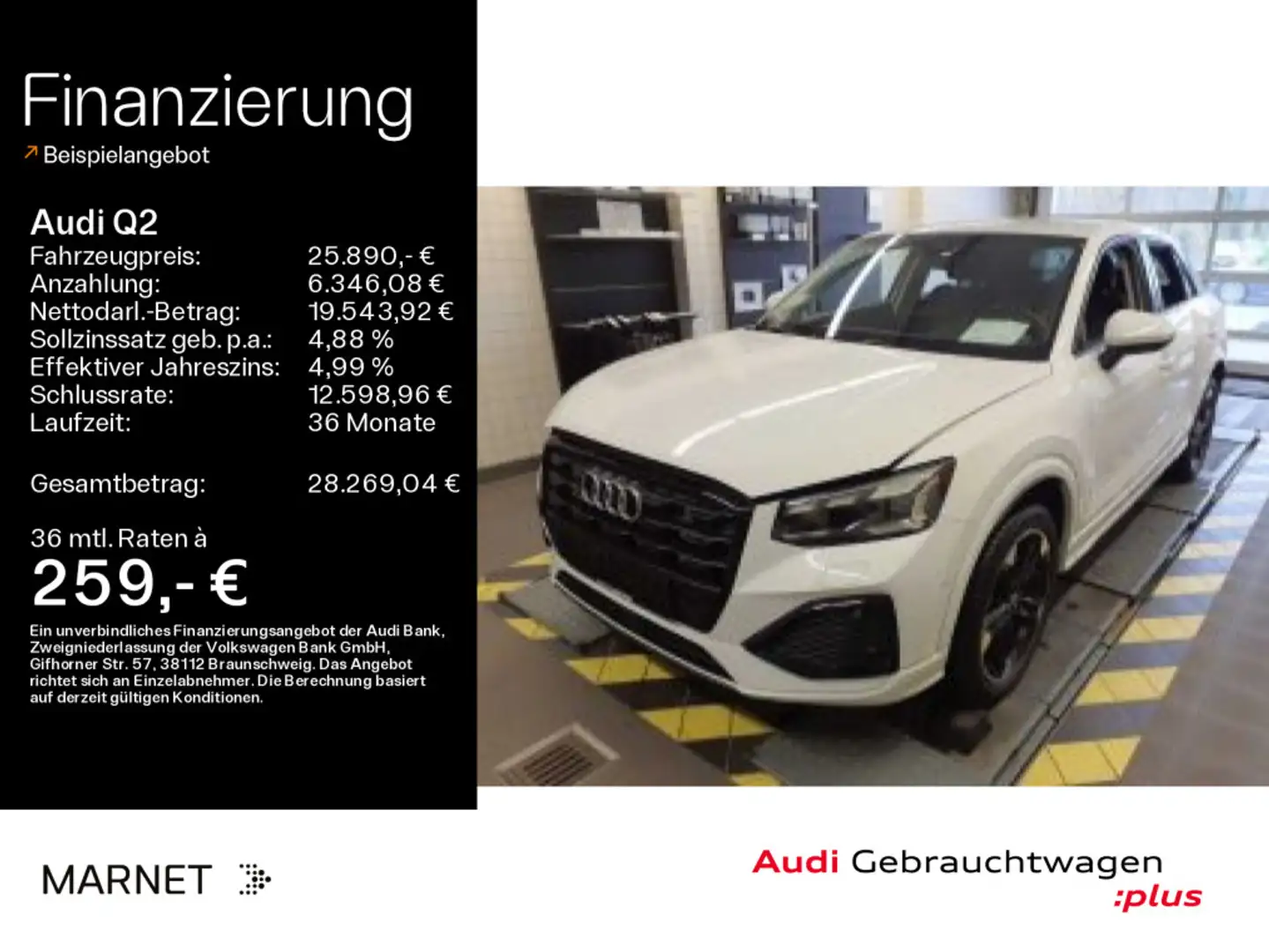 Audi Q2 Advanced 35 TFSI*Navi*Matrix*Alu*PDC*Virtual Weiß - 1