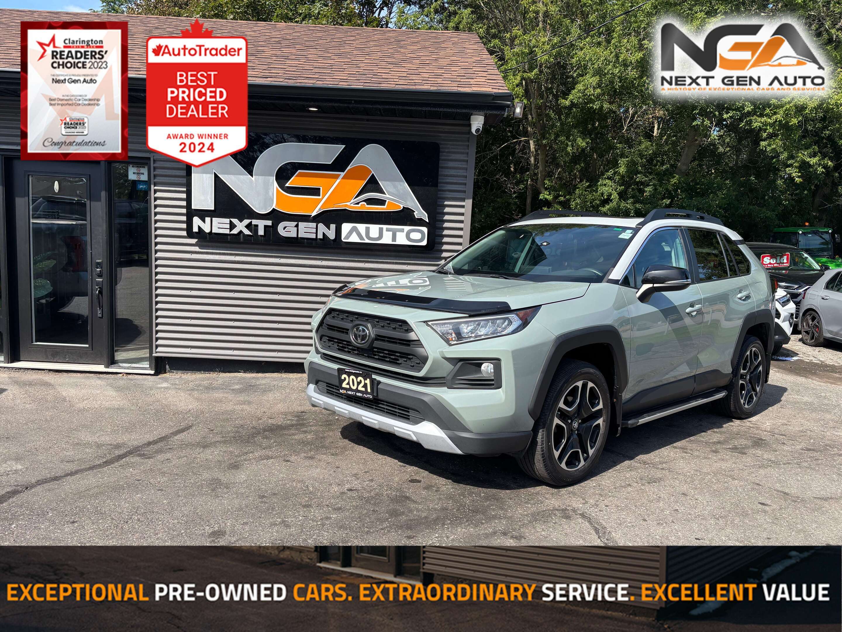 Green 2021 Toyota RAV4 SUV / Crossover All-Wheel Drive Automatic