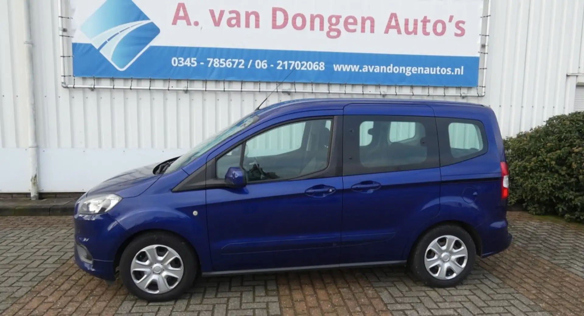 Ford Tourneo Courier 1.0 TITANIUM,Airco,Cruise,APK 16-7-27 Bleu - 1