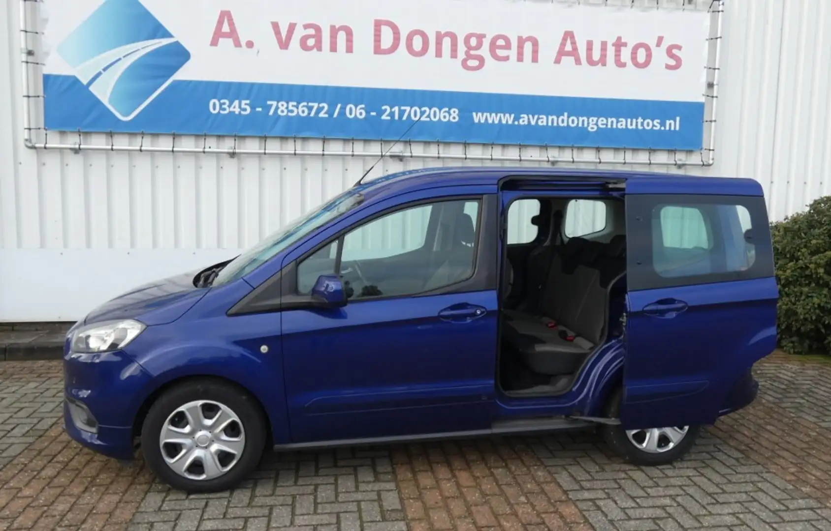 Ford Tourneo Courier 1.0 TITANIUM,Airco,Cruise,APK 16-7-27 Bleu - 2