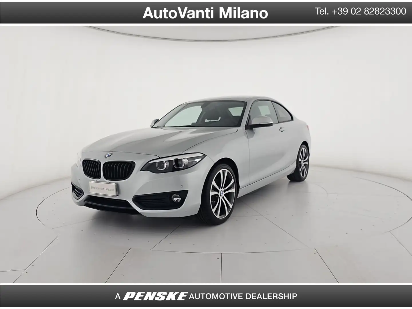 BMW 218 218d Coupé Sport Argento - 1