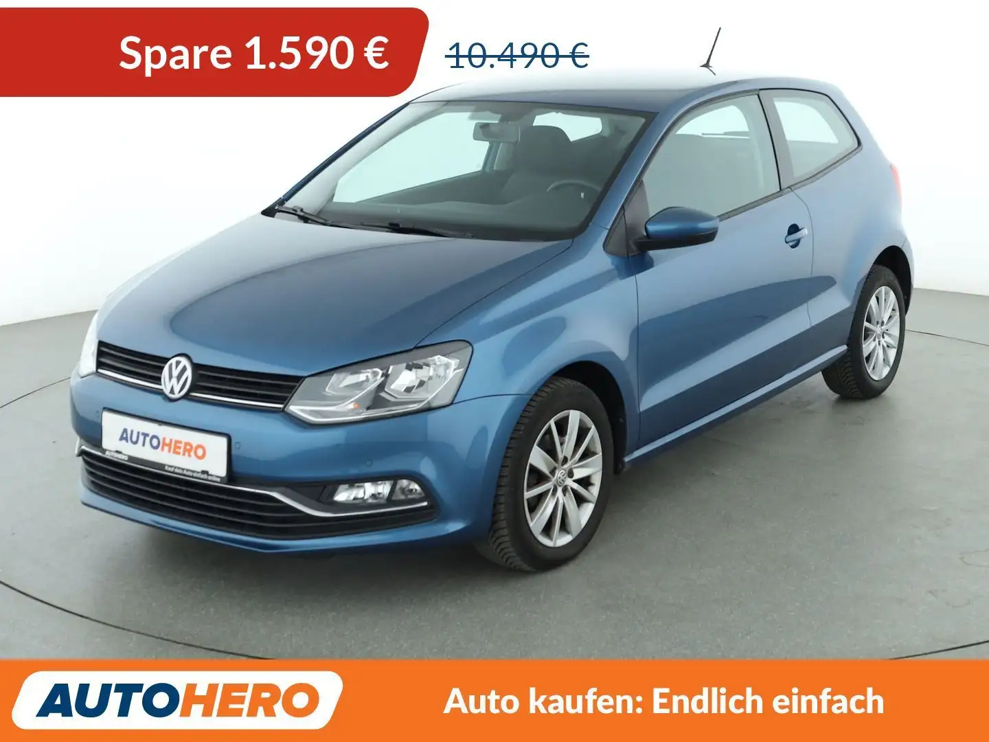 Volkswagen Polo 1.0 Comfortline*PDC*KLIMA*GARANTIE* Blau - 1