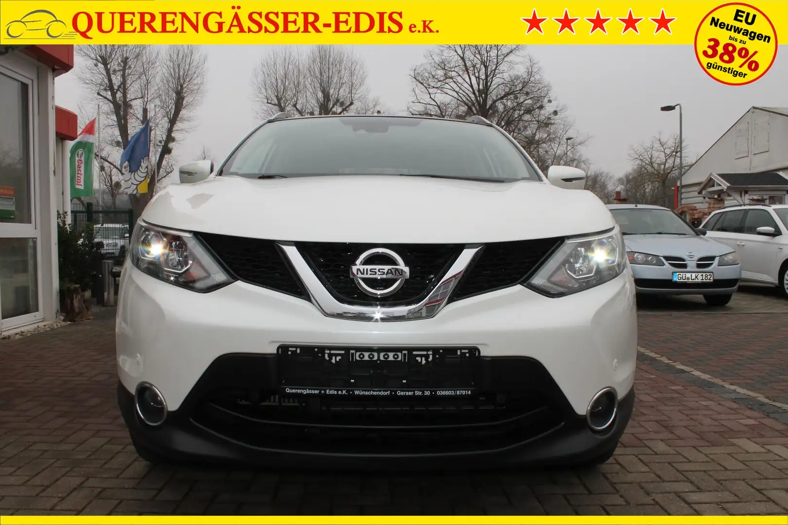 Nissan Qashqai 1.6 dCi Tekna 4x4 *AHK*PANO*LED*SHZ*Navi*DAB*2 ... Weiß - 2
