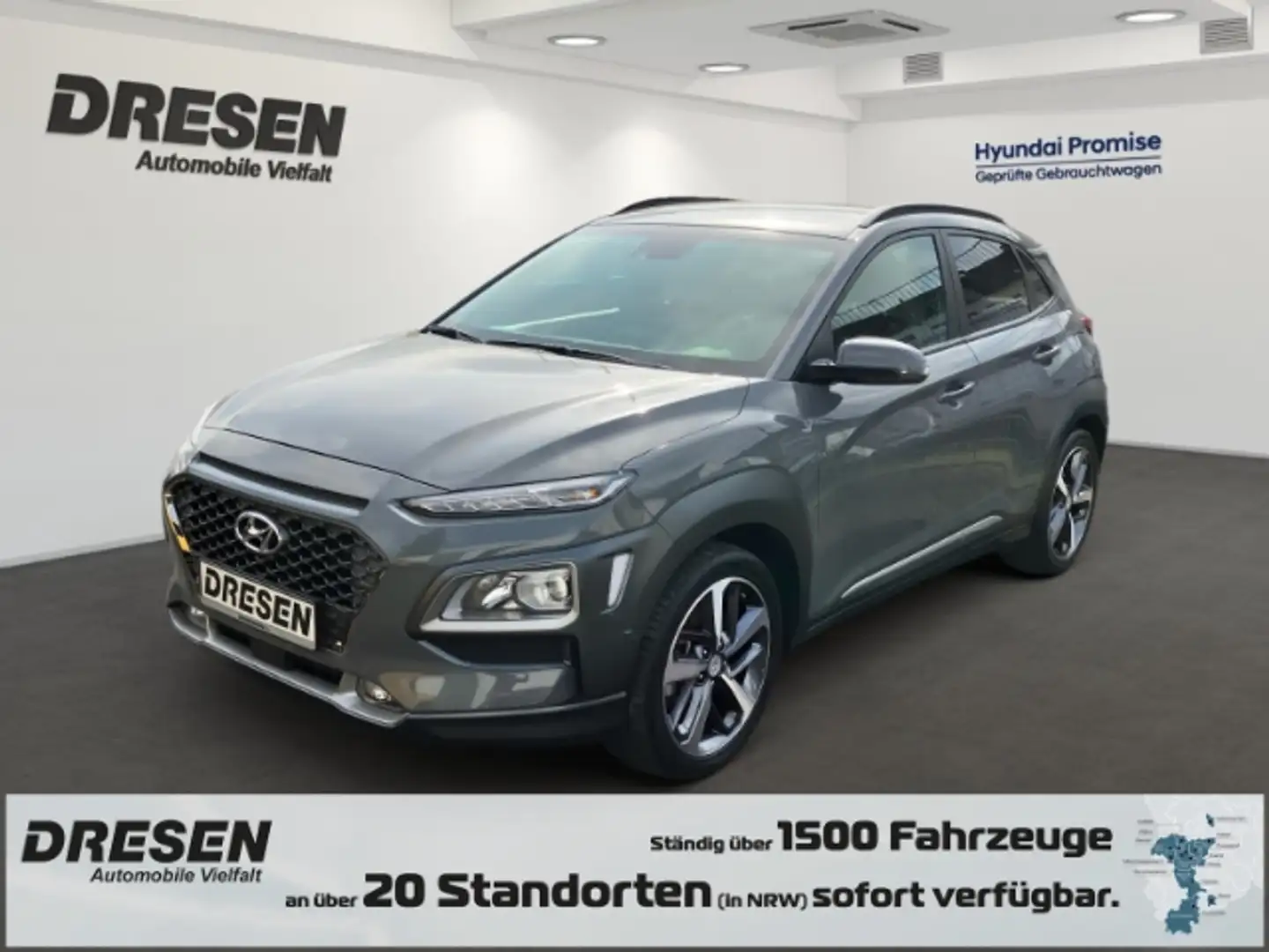Hyundai KONA 1.6 T-GDI Style HUD Navi Klimatronic DAB SHZ Gris - 1