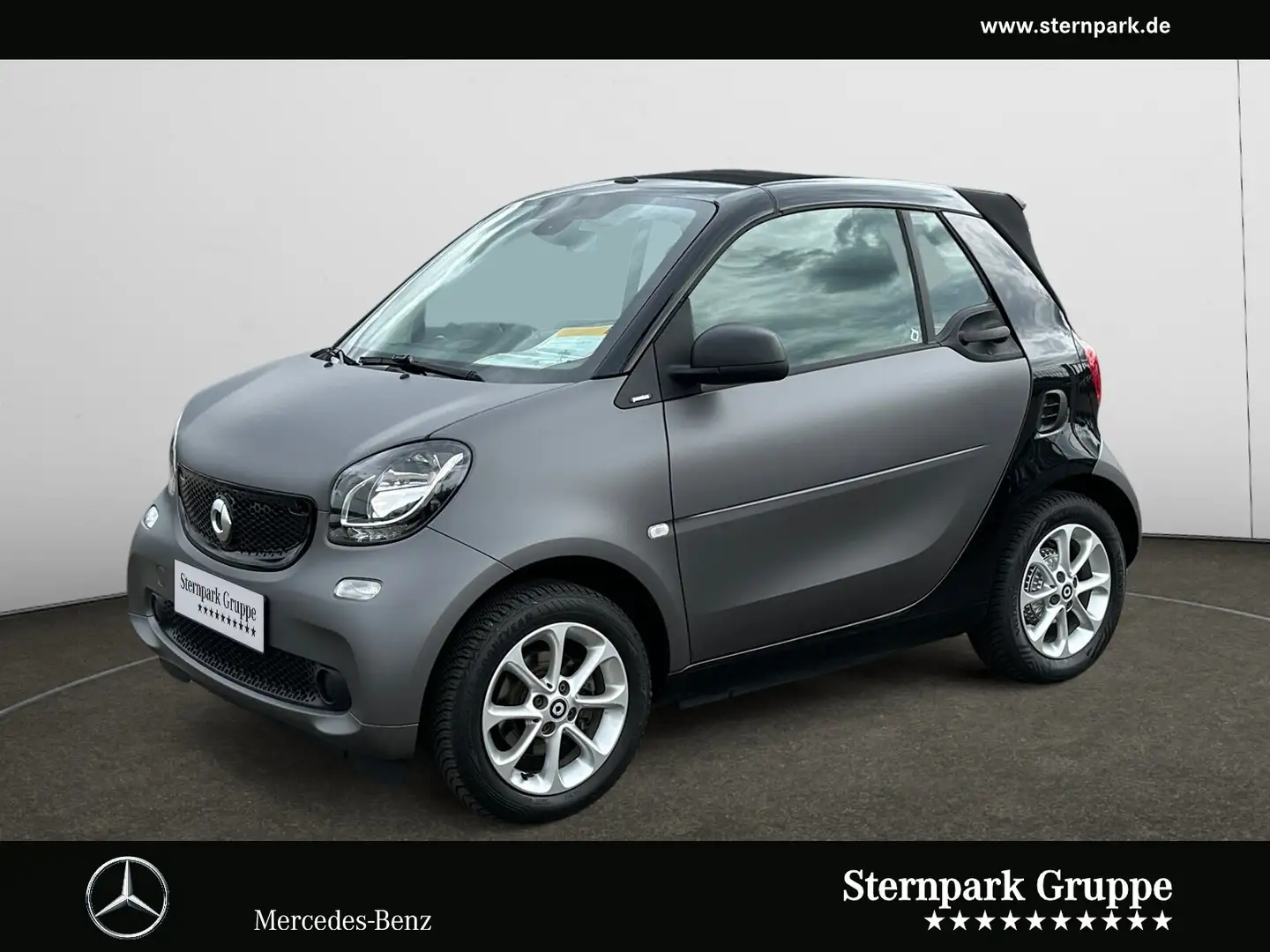 smart forTwo fortwo cabrio passion 66 kW EINPARKHILFE*SHZ* Gris - 1