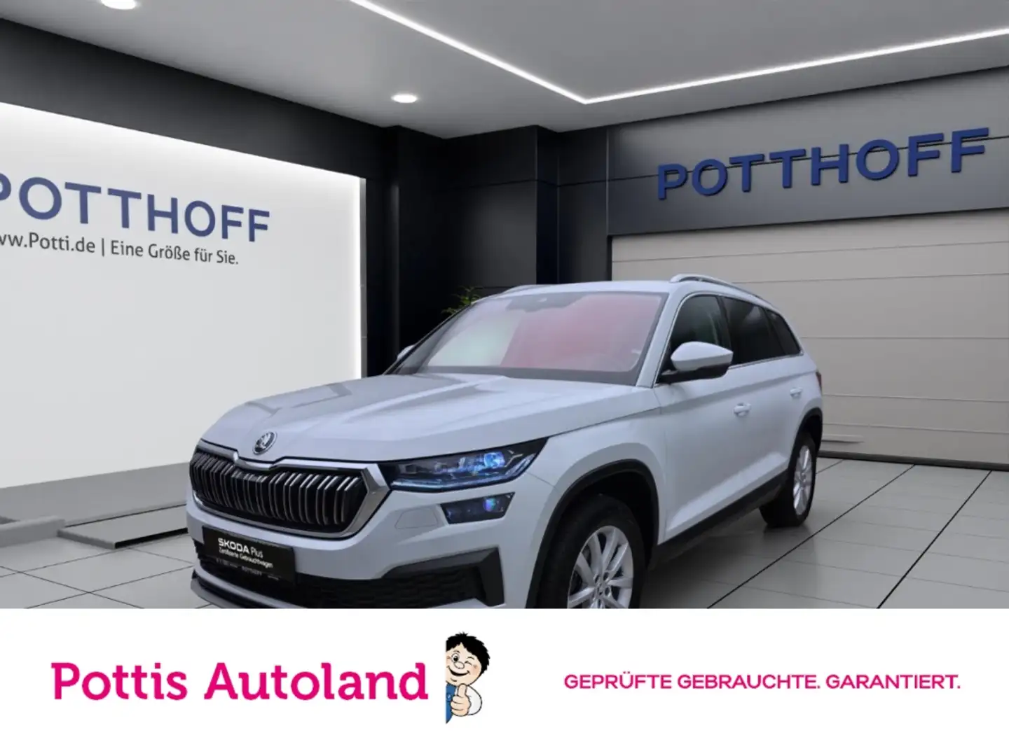 Skoda Kodiaq 2.0 TDI DSG STYLE AHK NAVI MATRIX PDC Weiß - 1