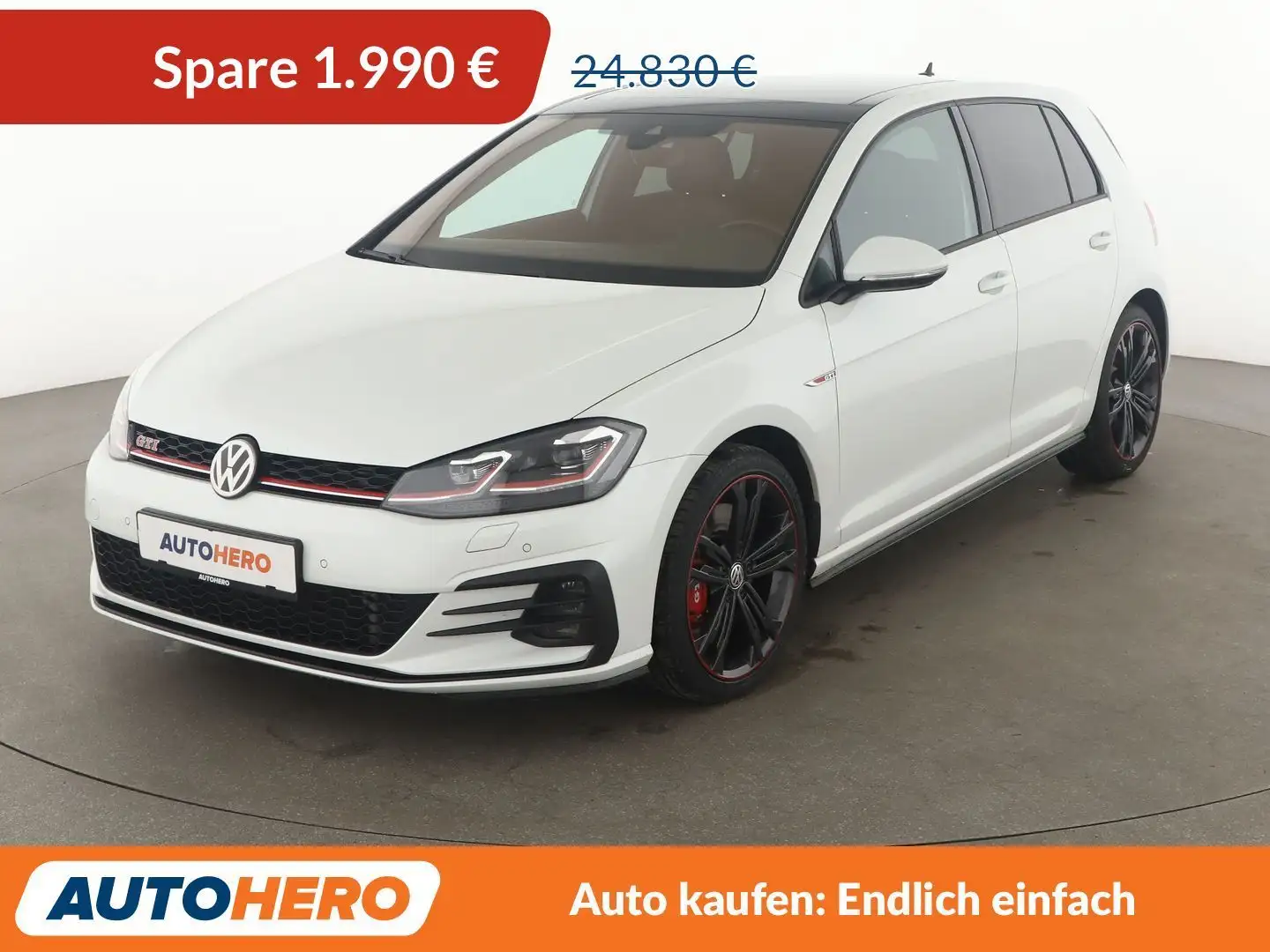 Volkswagen Golf GTI 2.0 TSI GTI Performance BM Aut.*NAVI*LED*ACC* Weiß - 1