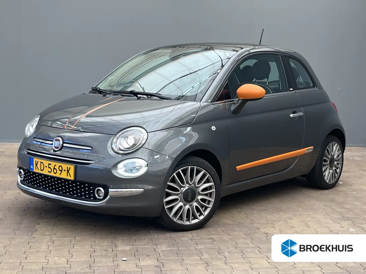 Fiat 500 0.9 TwinAir Turbo Lounge | BTW Auto!!!| Panoramada Gris - 1