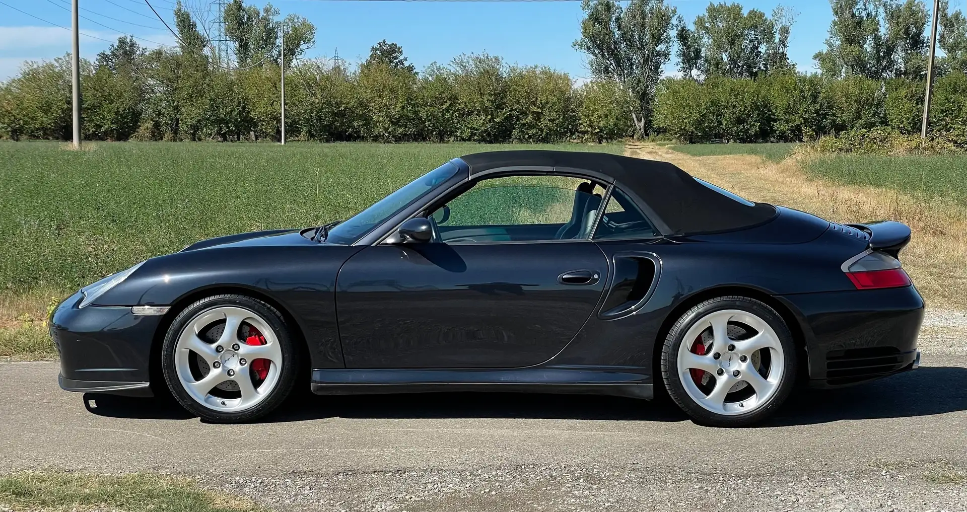 Porsche 996 911 Turbo cabrio X50 WLS 450CV sedili sport book Gris - 2