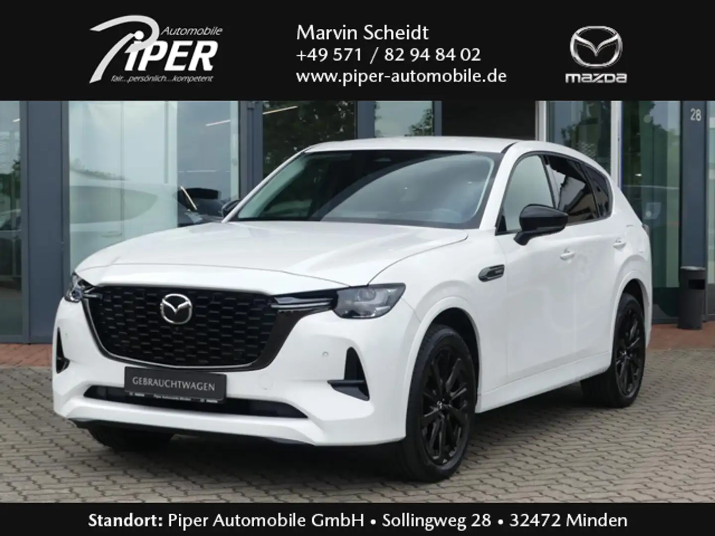 Mazda CX-60 2.5L e-Skyactiv PHEV HOMURA CON-P DRI-P COM-P Weiß - 1