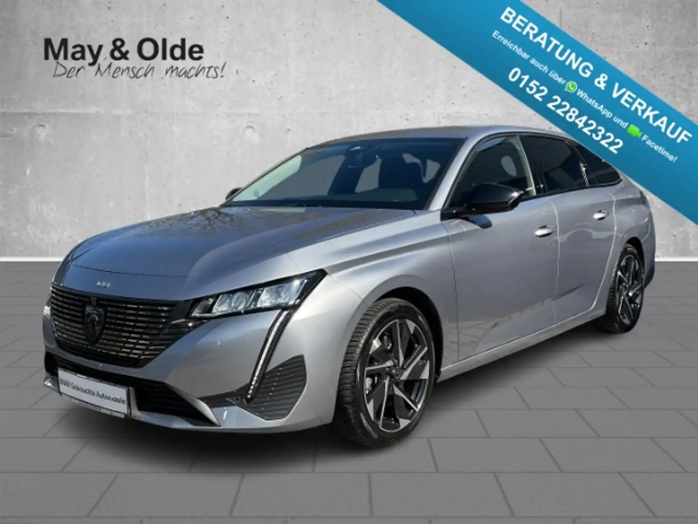 Peugeot 308 SW Allure Pack Aut T-Leder Navi LED SHZ PDC Klimaa Gris - 1