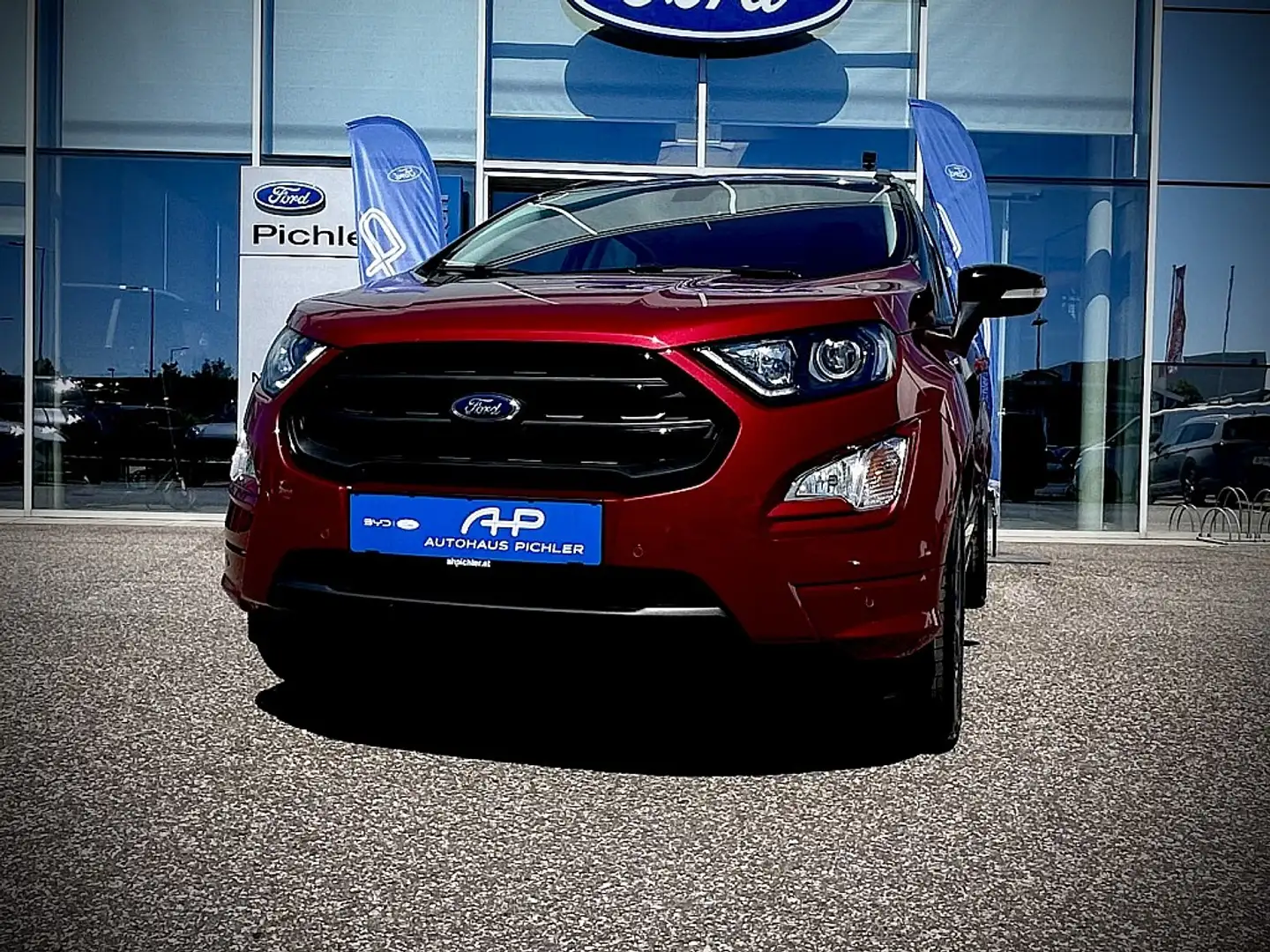 Ford EcoSport 1,0 EcoBoost ST-Line Aut. KEYLESS/SCHIEBEDACH/F... Rot - 1