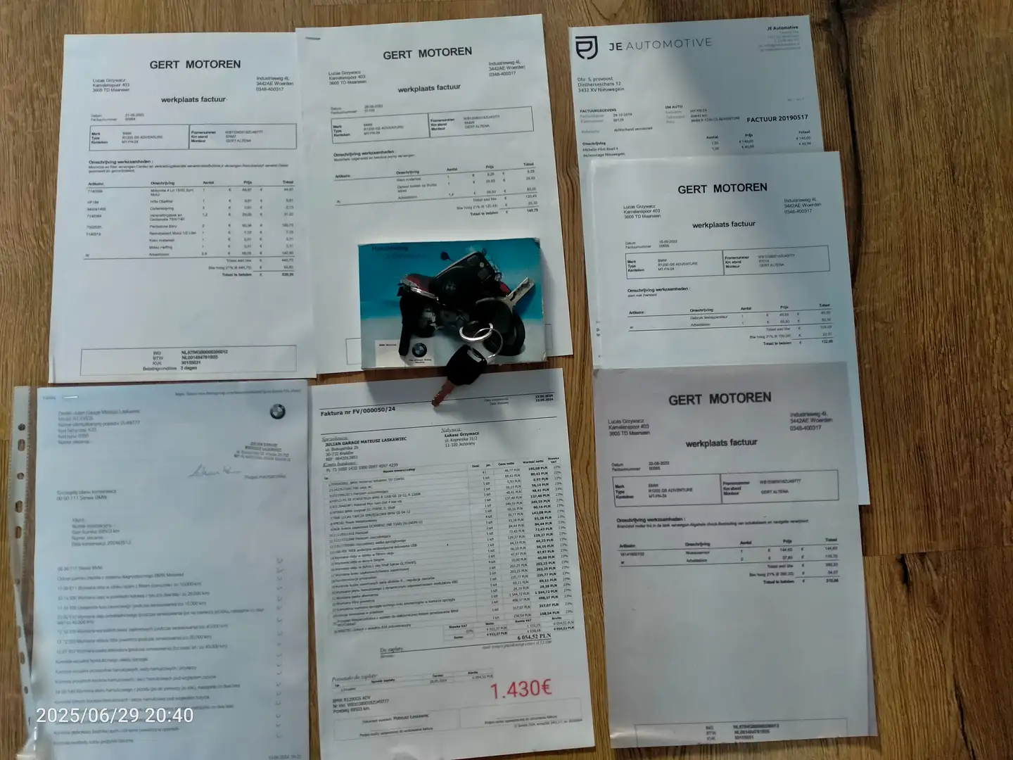 BMW R 1200 GS Adventure Rood - 1