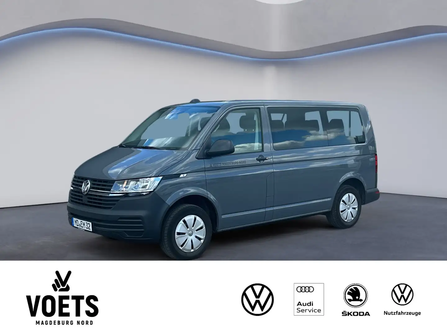 Volkswagen T6.1 Transporter Kombi 2.0TDI DSG Navi+AHK Grau - 1