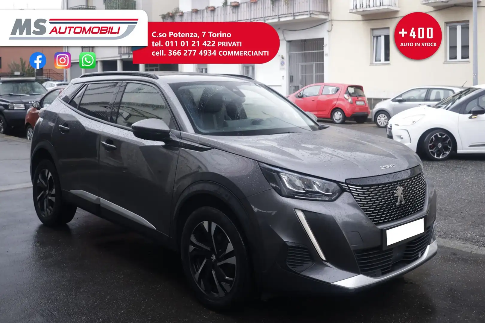 Peugeot 2008 Peugeot 2008 PureTech 100 S&S Allure Unicoproprie Grigio - 2