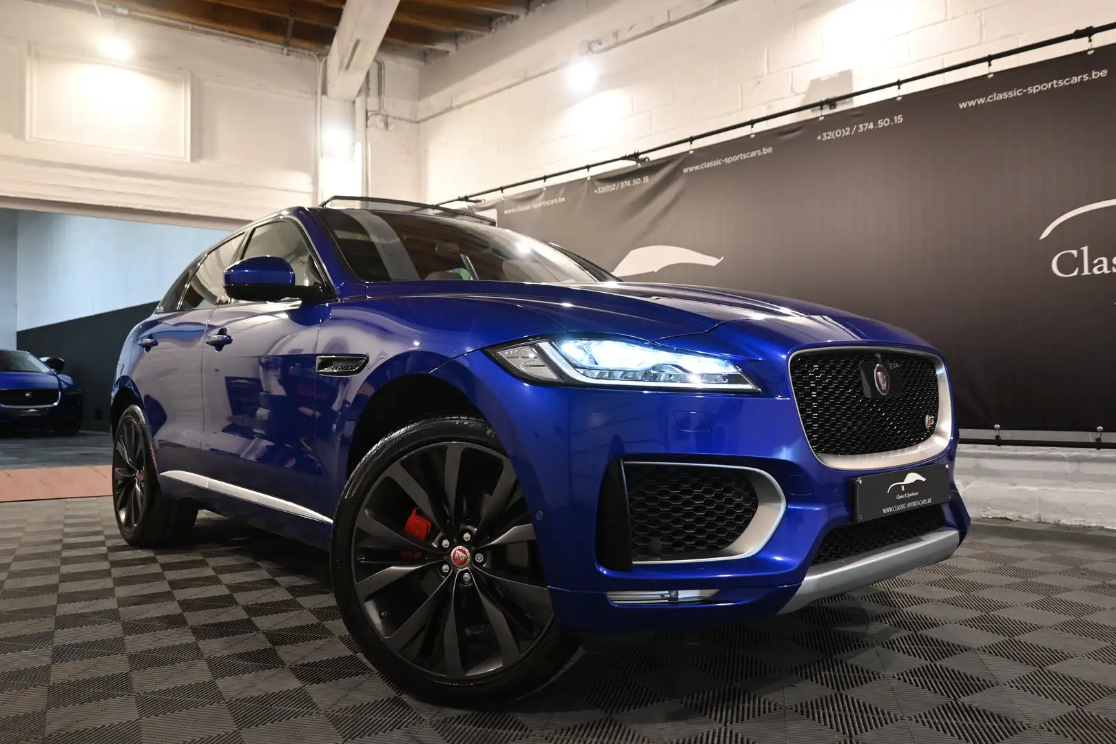 Jaguar F-Pace 3.0D S V6 AWD R-SPORT / DISTRONIC / CAMERA 360 !! Bleu - 2
