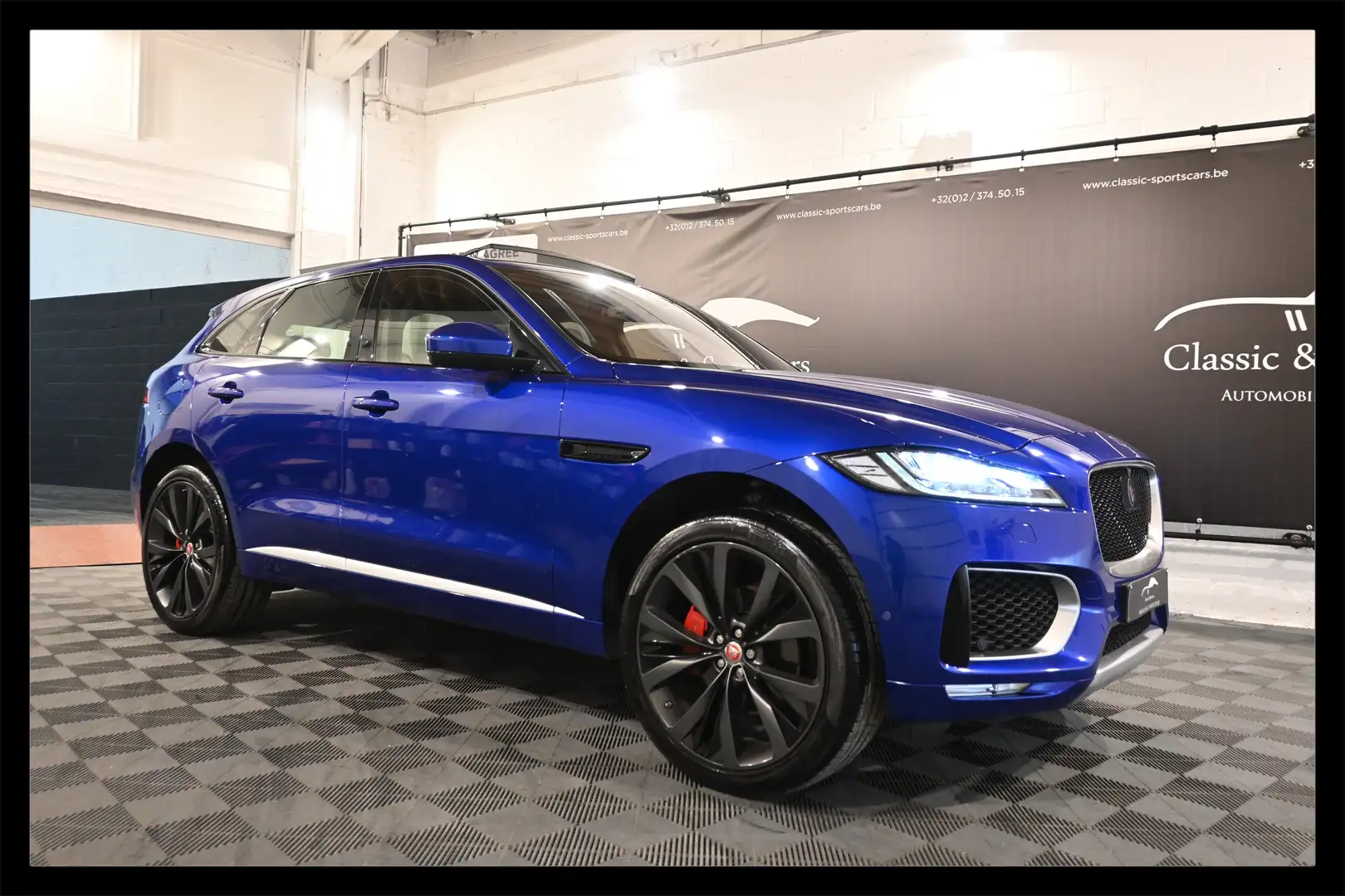 Jaguar F-Pace 3.0D S V6 AWD R-SPORT / DISTRONIC / CAMERA 360 !! Bleu - 1