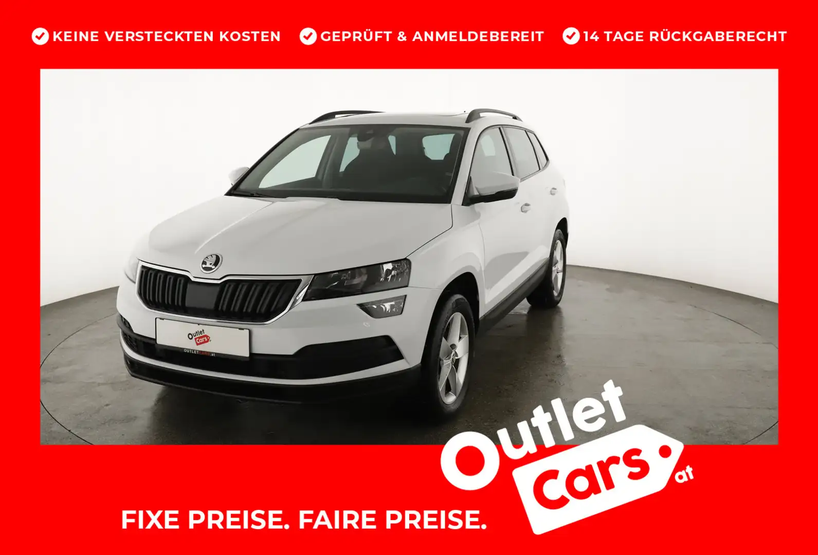 Skoda Karoq 4x4 Ambition SC TDI DSG Weiß - 1