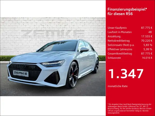 Audi RS6 Avant 4.0 TFSI quattro StandHZG Navi Leder Digital