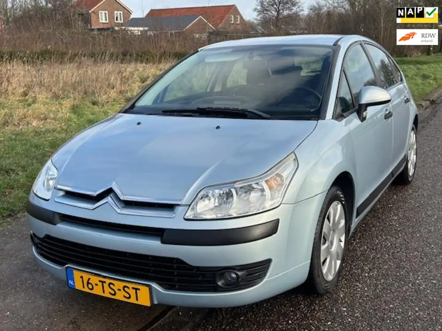 Citroen C4 1.4-16V Ligne Prestige 5-Drs Airco Electric pakket Blauw - 1