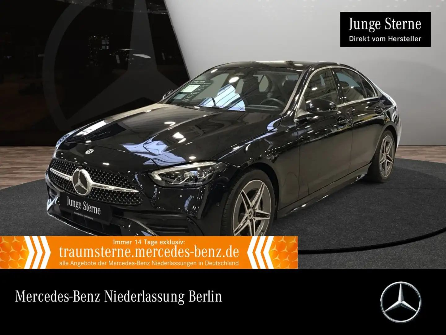 Mercedes-Benz C 180 AMG+LED+KAMERA+TOTW+KEYLESS+9G Schwarz - 1