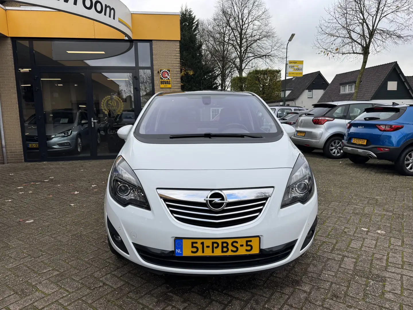 Opel Meriva 1.4 Turbo Cosmo Climate Control Leder Navi Panodak Wit - 2