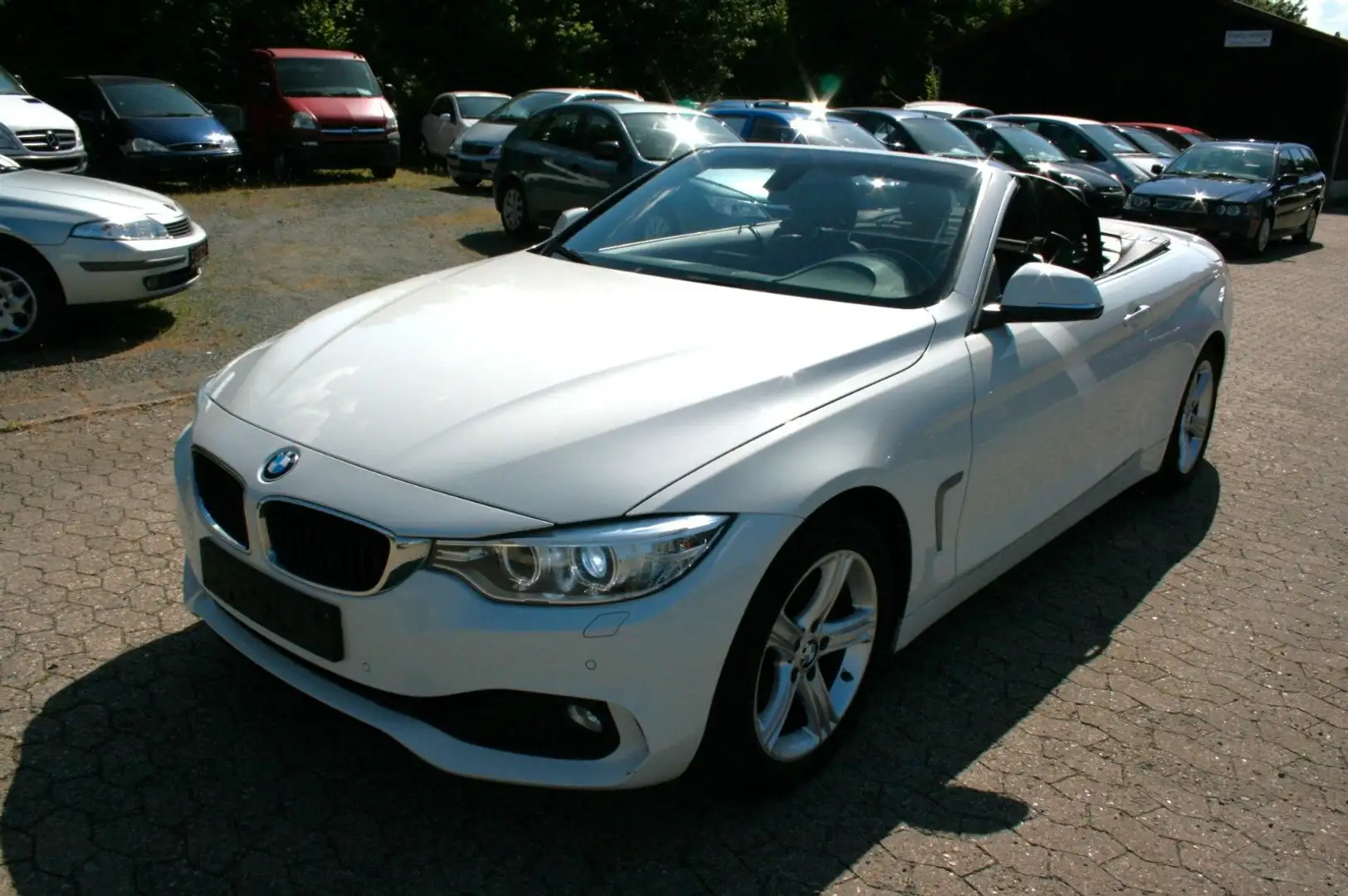BMW 428 i Cabrio "Klima+Leder+Xenon+Navi" Weiß - 2