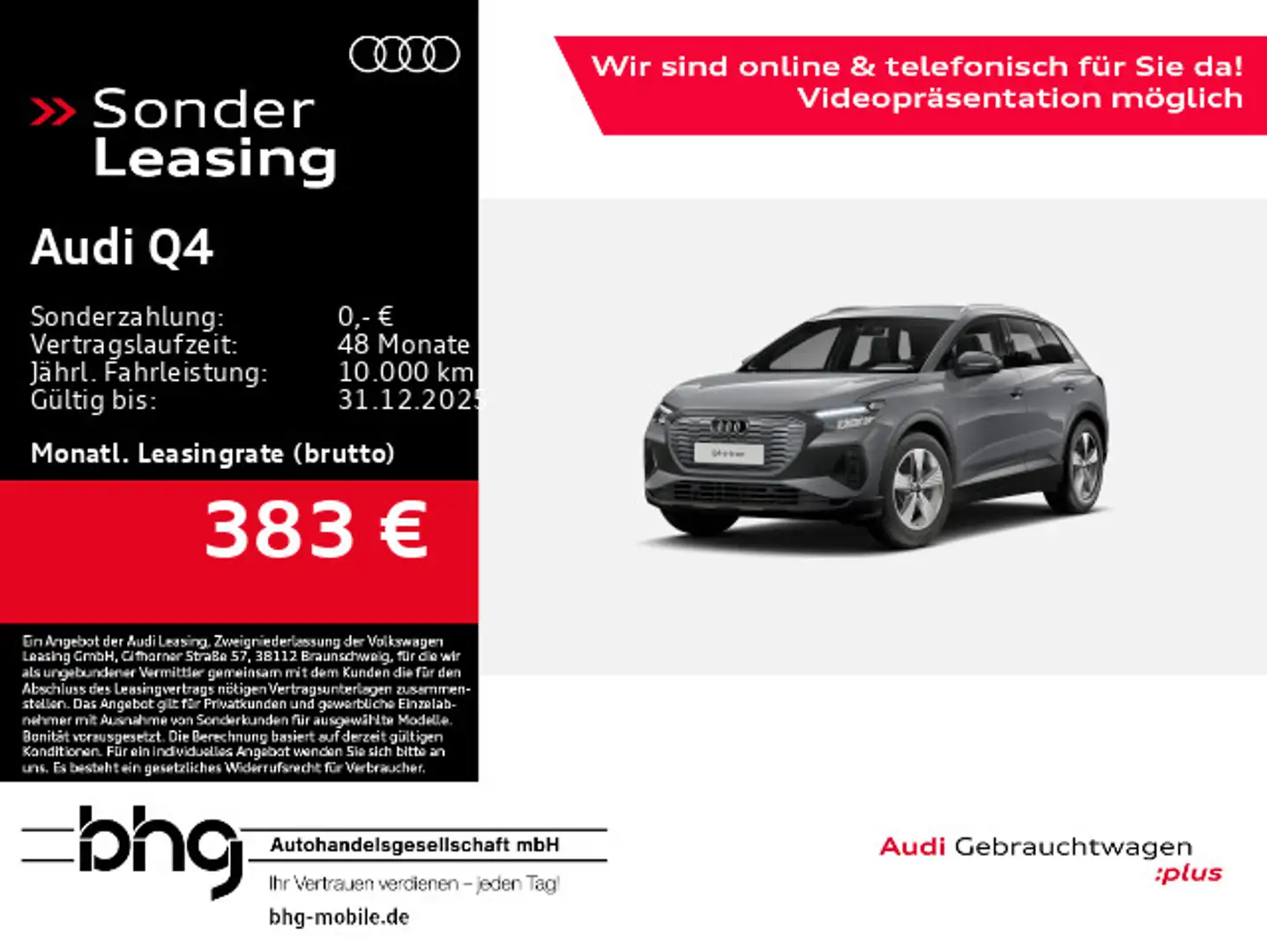 Audi Q4 e-tron 45 e-tron Gris - 1
