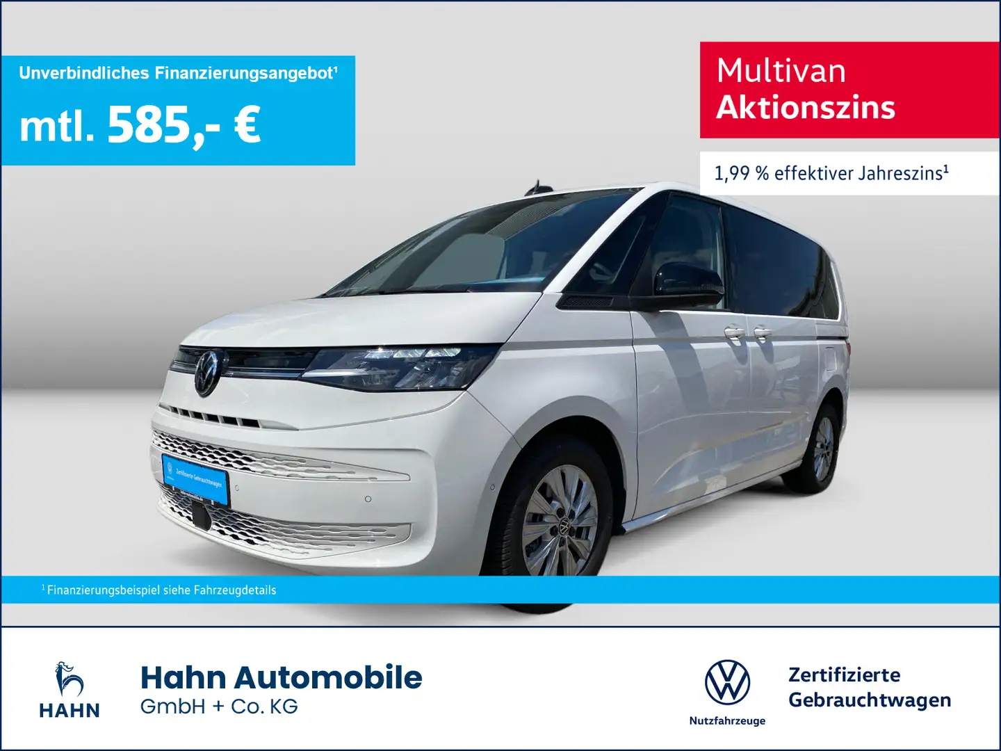 Volkswagen T7 Multivan T7 Multivan 2.0 TSI 150 KW Life PDC/Kamera behei Weiß - 1