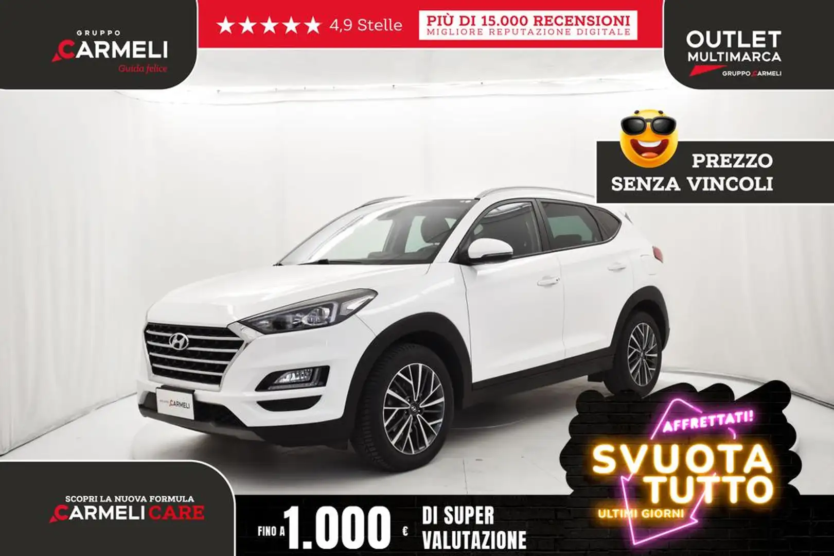 Hyundai TUCSON 1.6 crdi Xprime Safety Pack Pack 2wd 136cv dct Bianco - 1