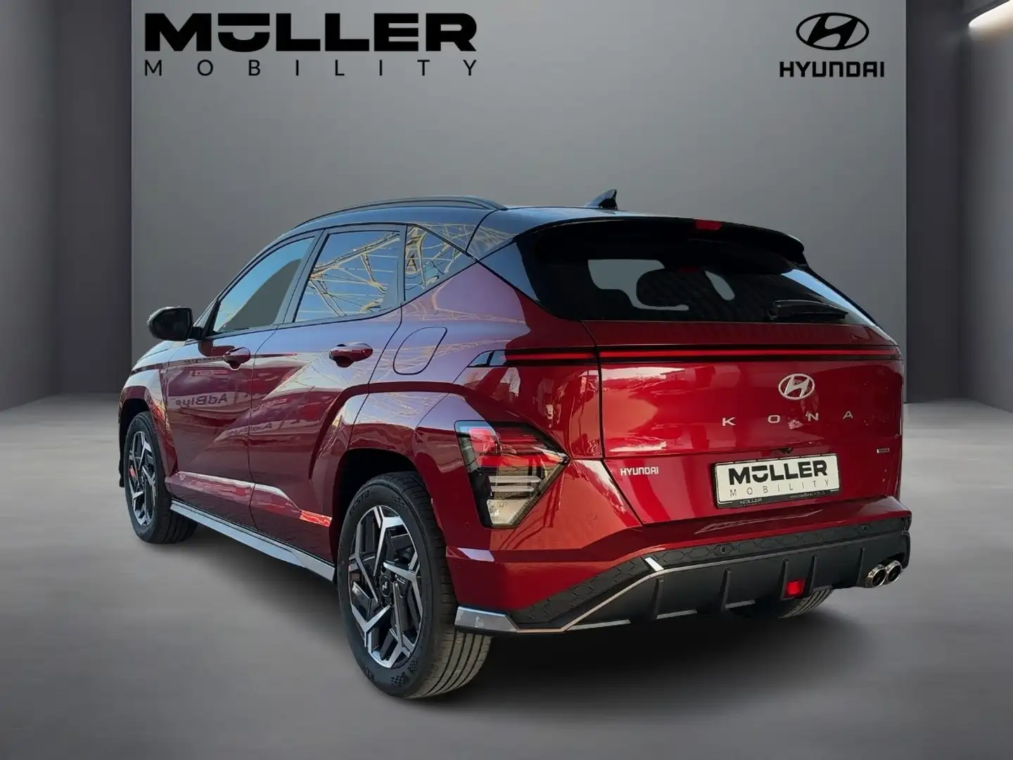 Hyundai KONA 1.6 T-GDI N Line +Wide+Sitzklima+LED+ Schwarz - 2