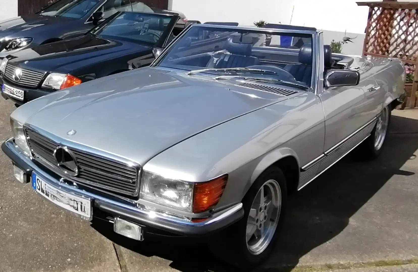 Oldtimer Mercedes Benz 280 SL R107 Cabrio, Silber - 1