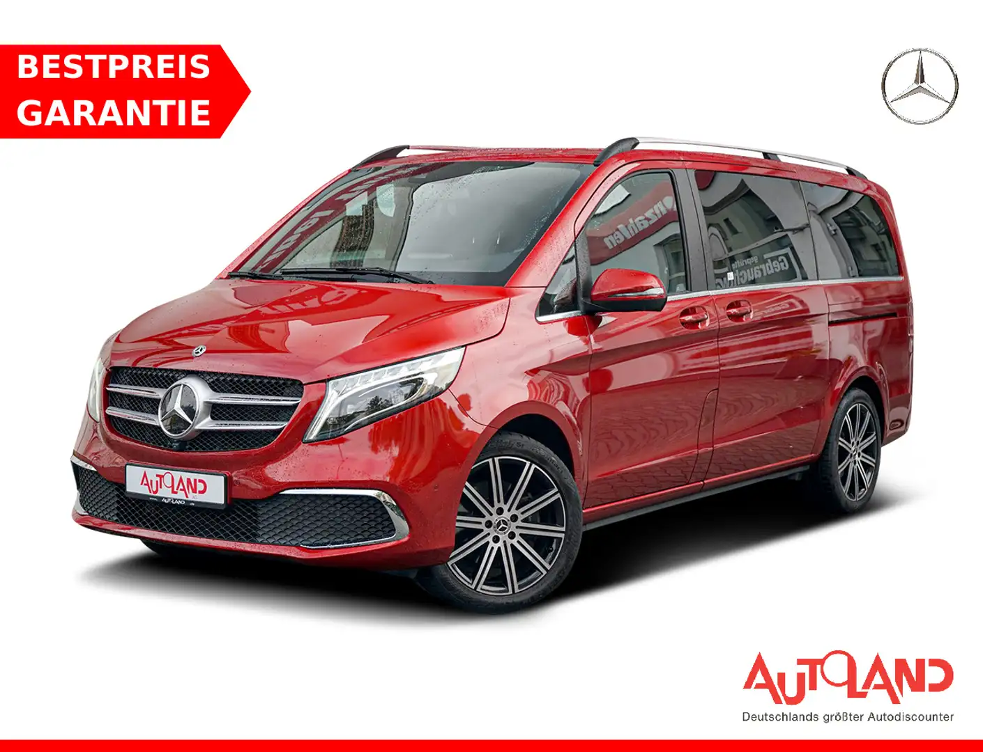 Mercedes-Benz V 300 V300 d AVANTGARDE 4M lang LED Navi ACC AHK 360° Rojo - 1