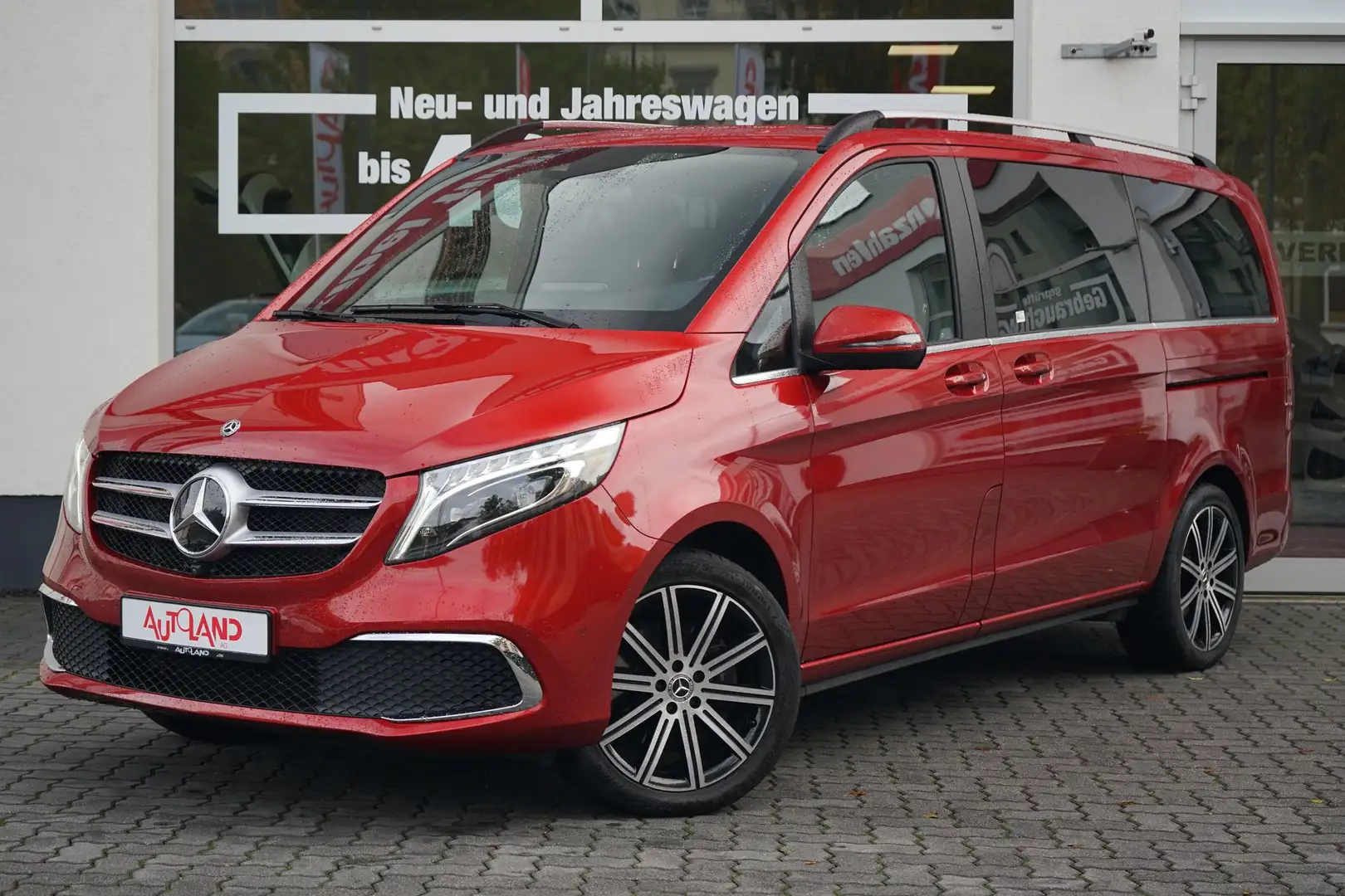 Mercedes-Benz V 300 V300 d AVANTGARDE 4M lang LED Navi ACC AHK 360° Rojo - 2