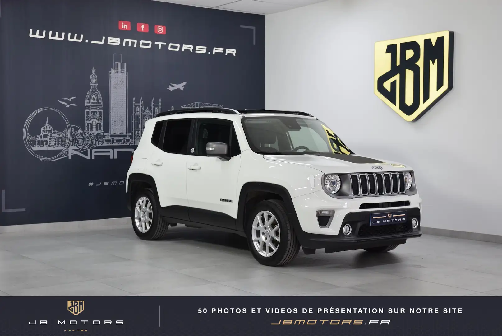 Jeep Renegade 1.3 PHEV T4 190 ch 4xe eAWD Central Park AT6 Blanc - 1