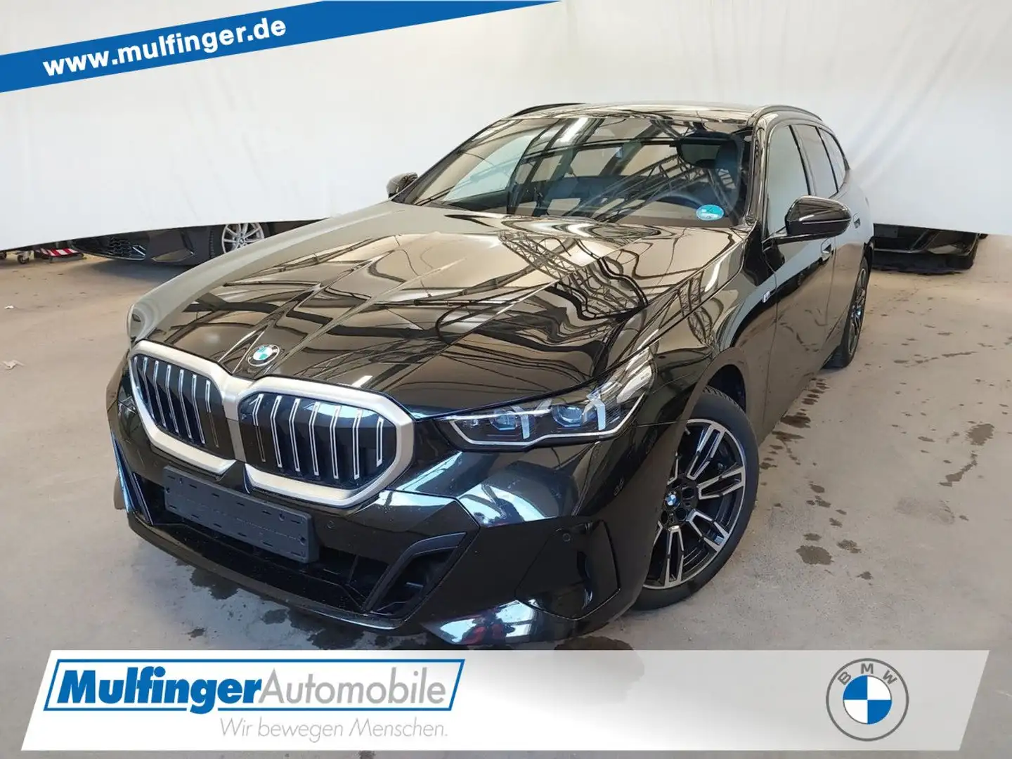 BMW 520 i T. M Sport Standh.SurView.PanoD.HUD ACC AHK Zwart - 1