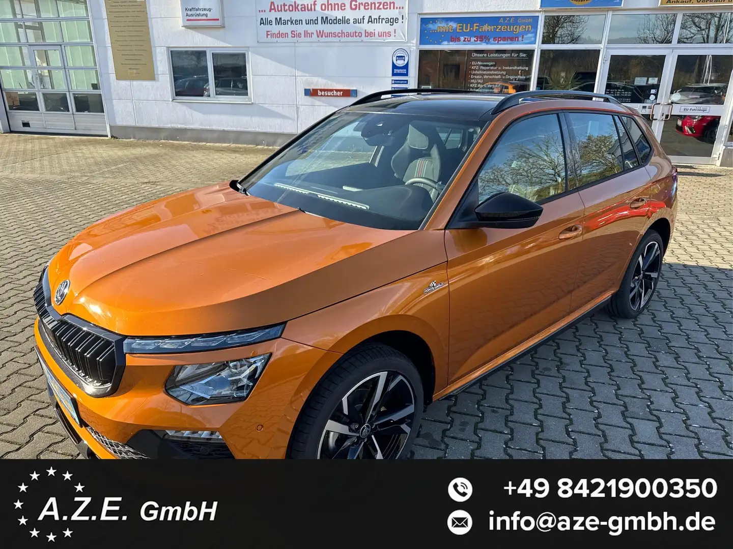 Skoda Kamiq Monte Carlo 1.5 TSI DSG *NAVI*ACC*EL.KLAPPE*AHK... Oranj - 1
