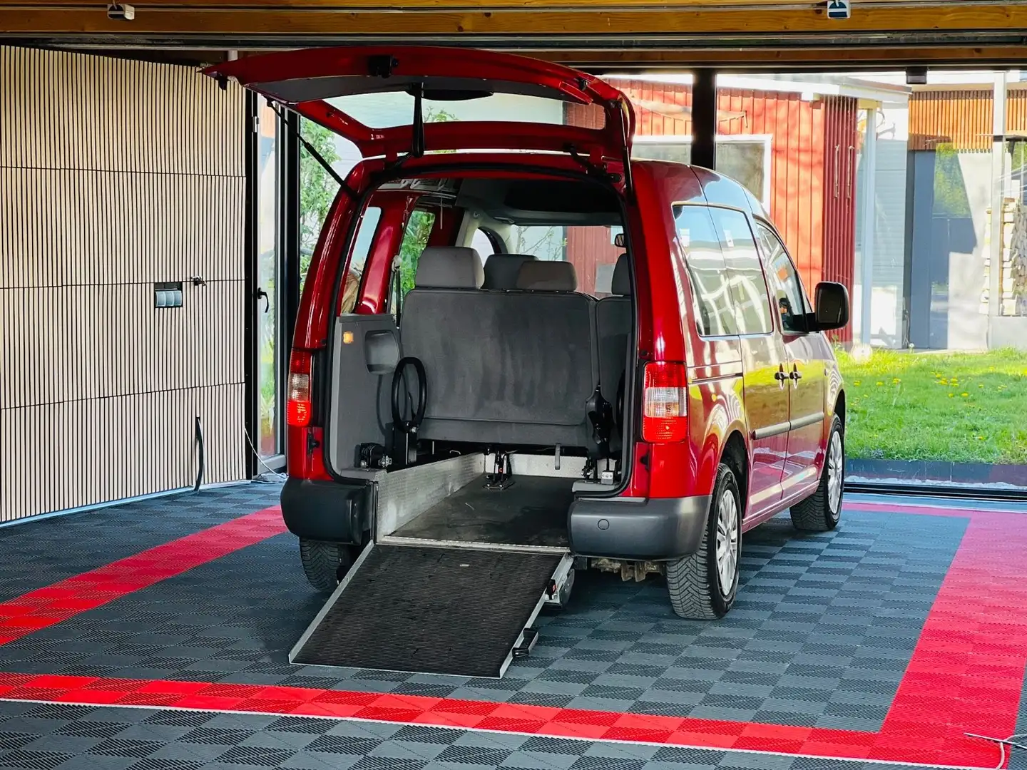 Volkswagen Caddy Life 1.9TDI Behindertengerecht-Rampe Piros - 1