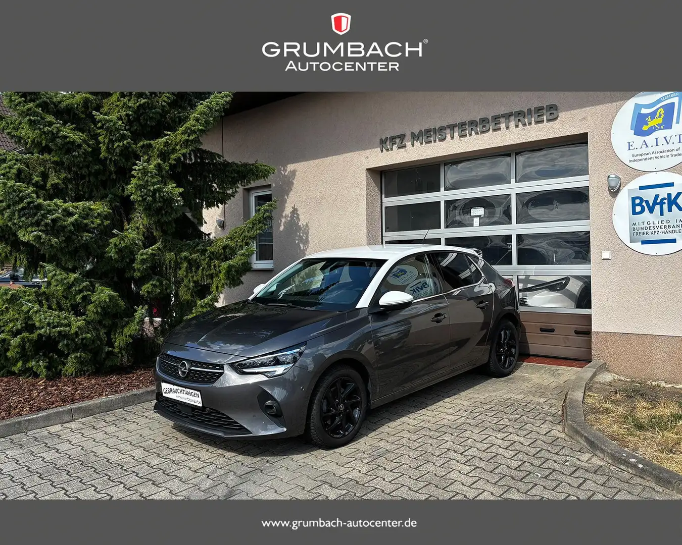Opel Corsa 1.2l Turbo Elegance Automatik BiTone Assistenzp... Grau - 1