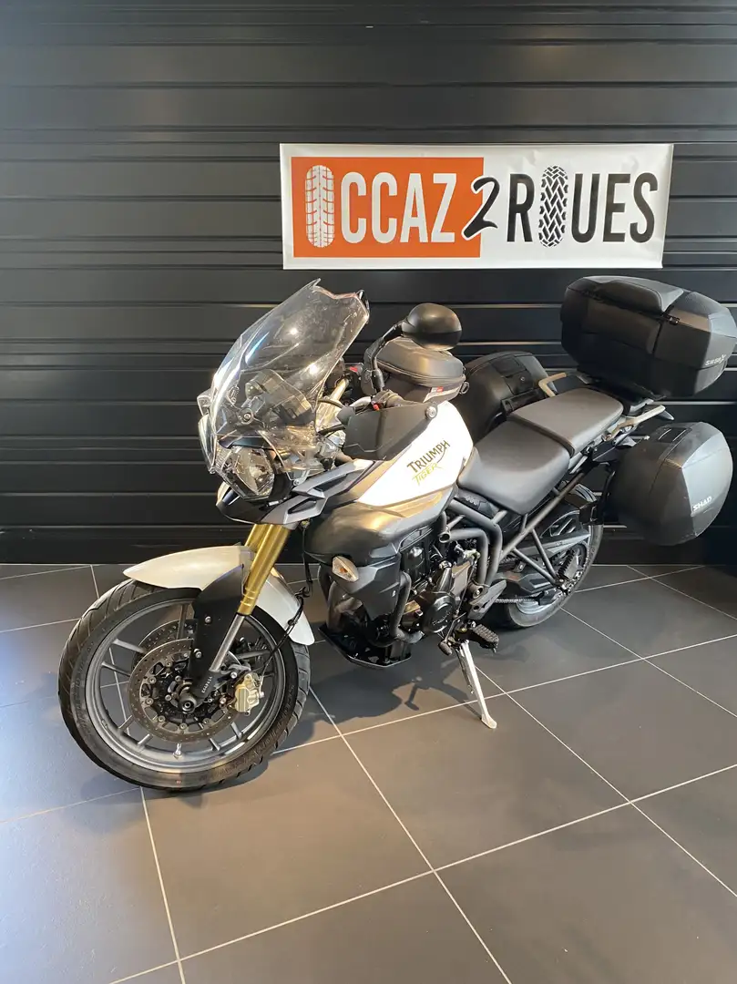 Triumph Tiger 800 Blanc - 2