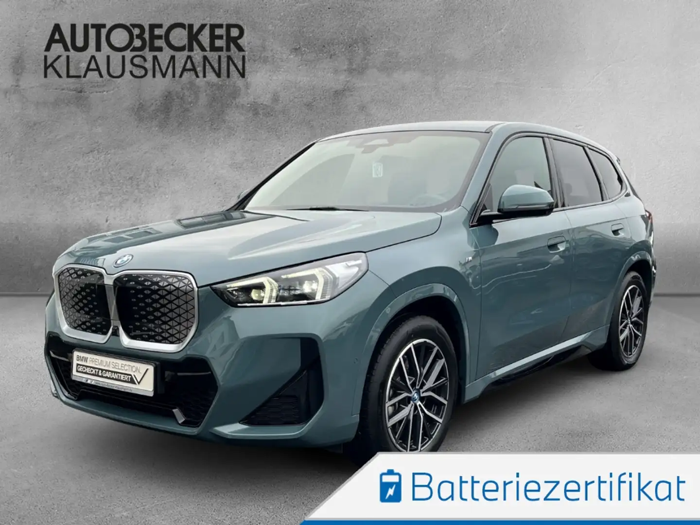 BMW iX1 xDRIVE30 M SPORT AHK LC PROF NAVI HuD KAMERA 360° Grün - 1