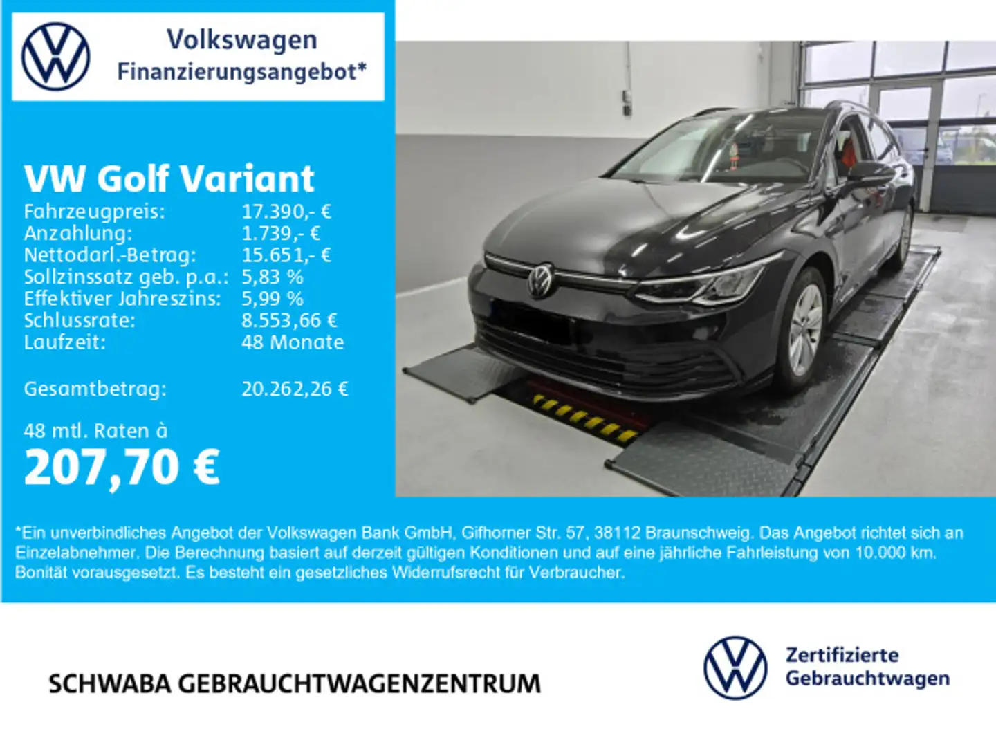Volkswagen Golf Variant Golf VIII Variant Life 2.0 TDI *LED*VIRTUAL*16'' Noir - 1