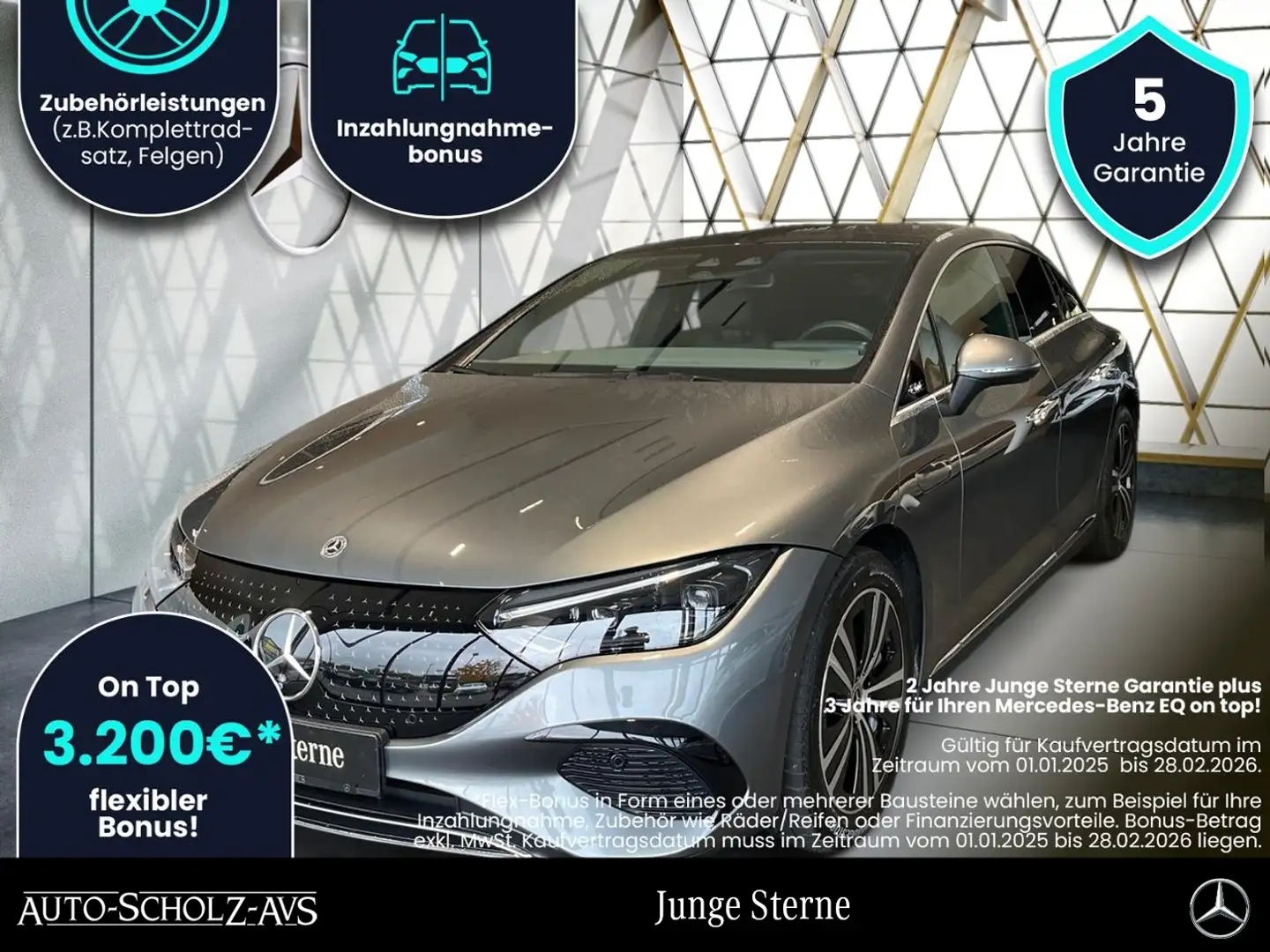 Mercedes-Benz EQE 300 360°Pano*Memory*HAL10°Burm*LenkHz*Distro Gris - 1