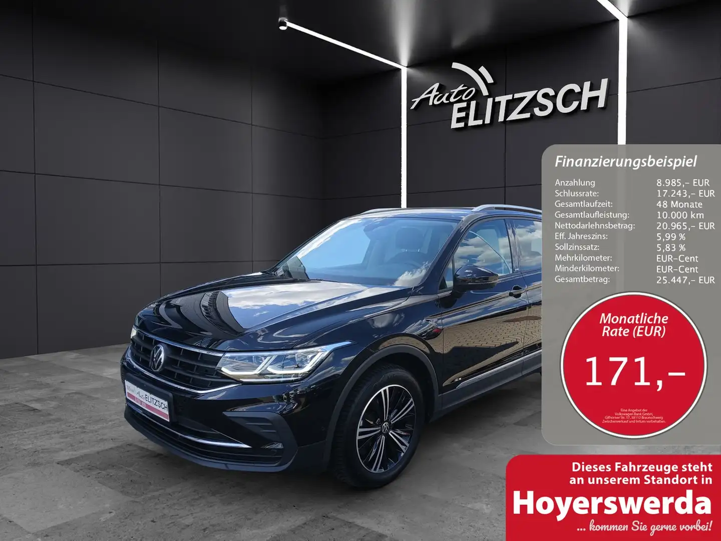 Volkswagen Tiguan TDI United MatrixLED HuD 360° Kamera Keyless AC... Negro - 1