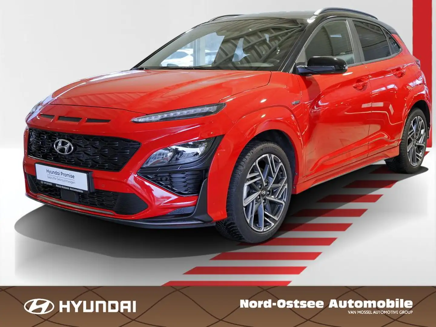Hyundai KONA 1.0 T-GDI N LINE NAVI LED SHZ KAMERA PDC Schwarz - 1